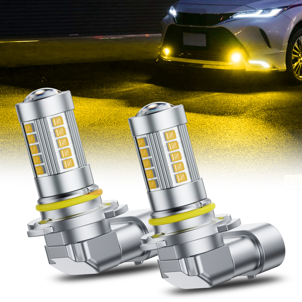 Led Fog Light H11 3000K Yellow - 2 stuks AUXITO 9006 HB4 LED