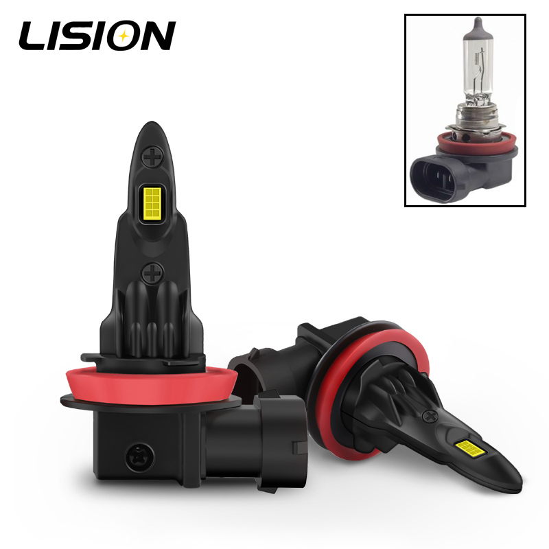 Car Led Headlight 9005 9006 - 2 stuks Mini Formaat Fanloze Auto