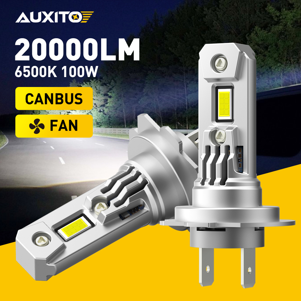 Led Headlight Bulb H7 20000Lm - Auxito 2 Stuks 100W 20000lm Turbo