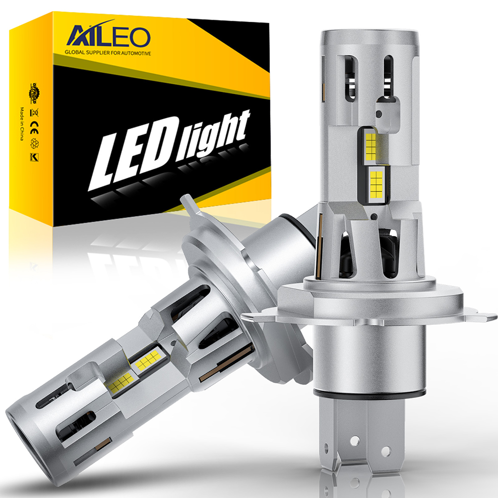 Led Headlight H4 Hi Lo 120W - Aileo 2 X H4 Led Canbus