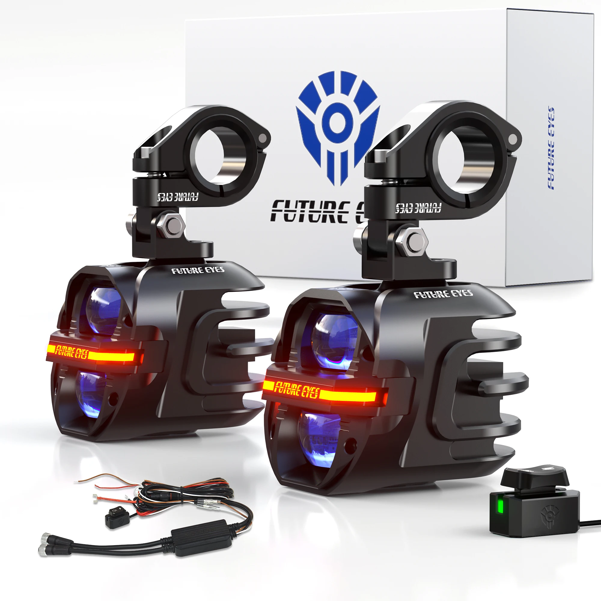 Led Headlight 6500K White 12000Lm - Future Eyes X80 - 120W LED