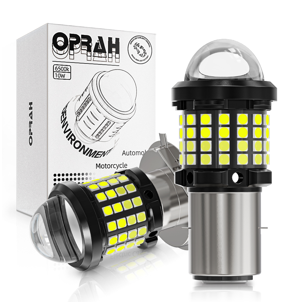 Motorcycle Led Headlight Bulb H4 - Motorfiets Koplamp Led H4 H6 Ba20d