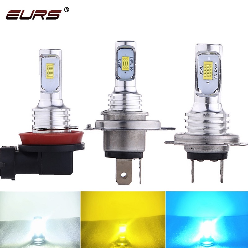 Led Fog Light H11 3000K Yellow - EURS 2 STKS H7 Led Mistlamp