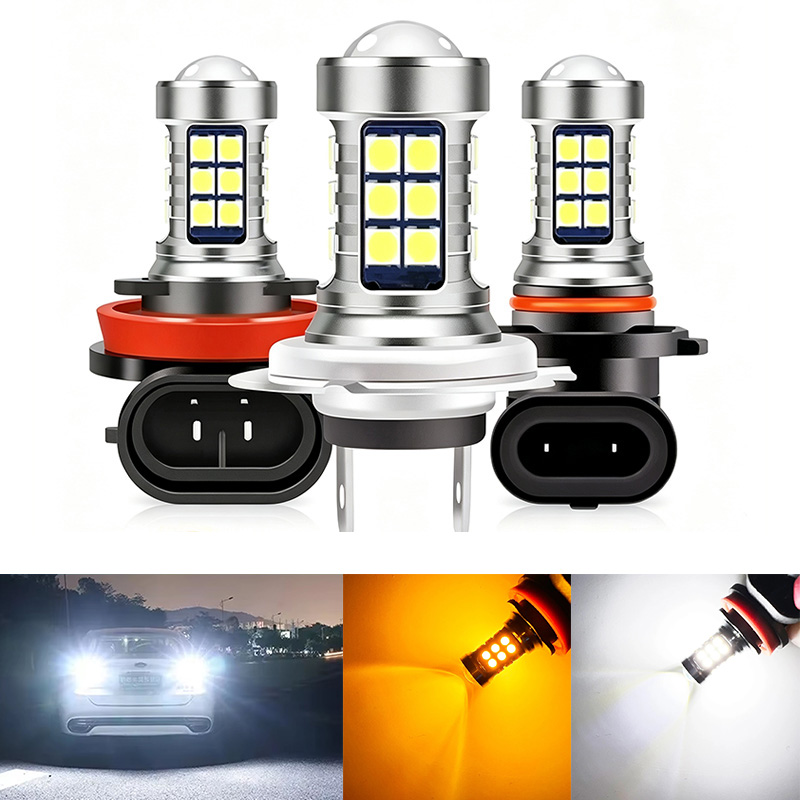 Led Fog Light H11 3000K Yellow - 2 stuks H8 H11 H16 HB4