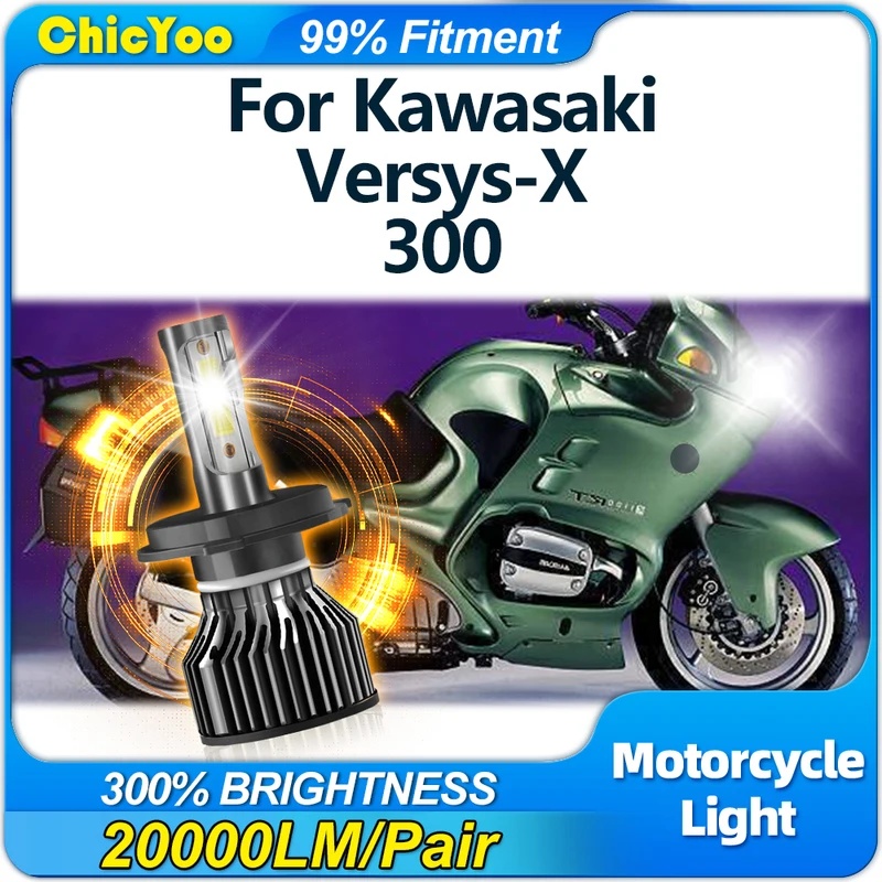 Led Headlight H4 Hi Lo 120W - 120W H4 Motorfiets LED Koplamp 20000LM