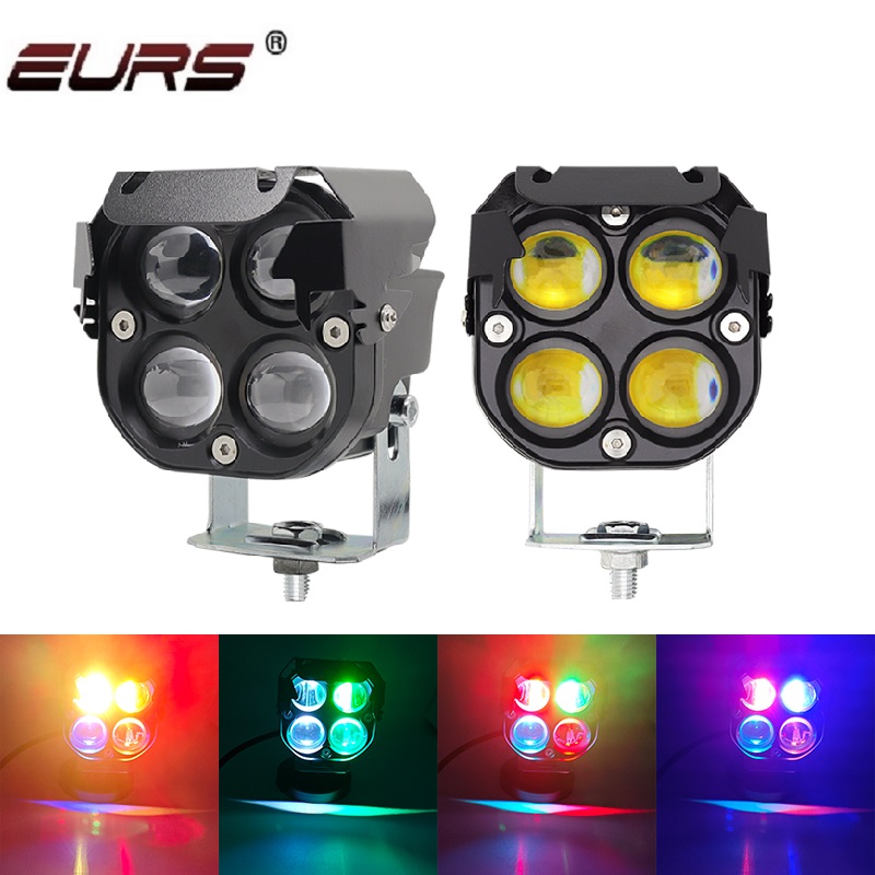 Led Work Light Bar 12 Inch Offroad - 2 STKS 3 Inch 4 RGB