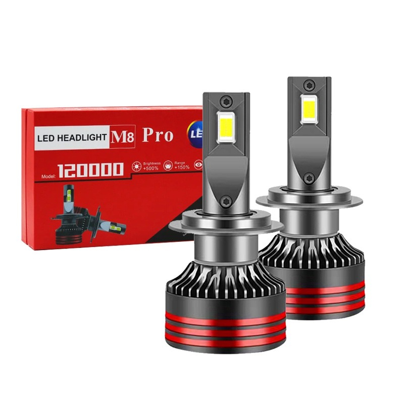 Led Headlight H4 Hi Lo 120W - M8 Pro Hoge Helderheid Auto LED