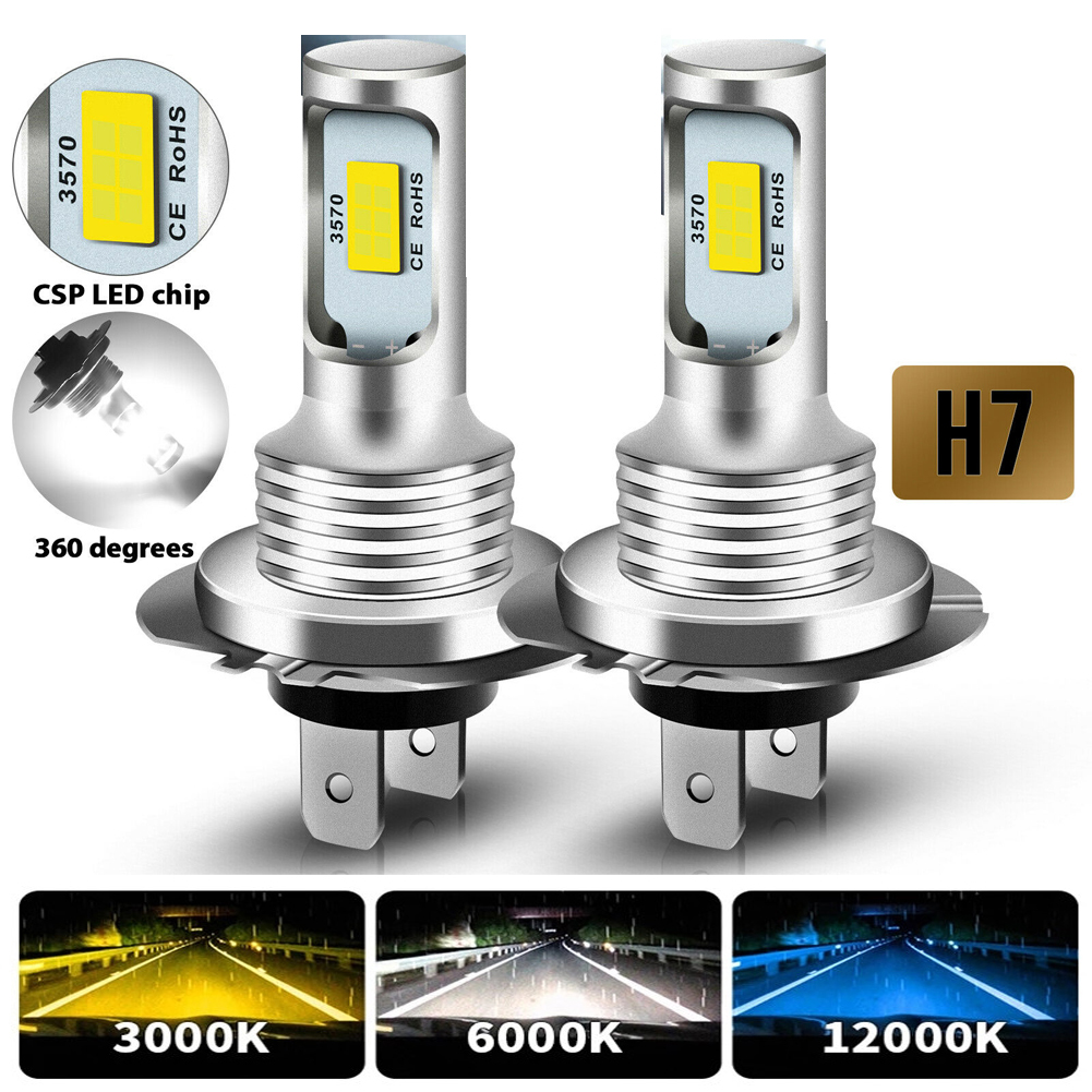 Led Headlight Bulb H7 20000Lm - 2 Stuks H7 Csp Mini Led