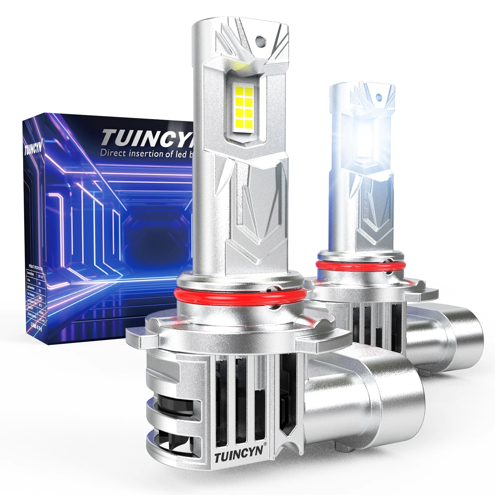 Car Led Headlight 9005 9006 - TUINCYN 2 stuks 9005 9006 Led