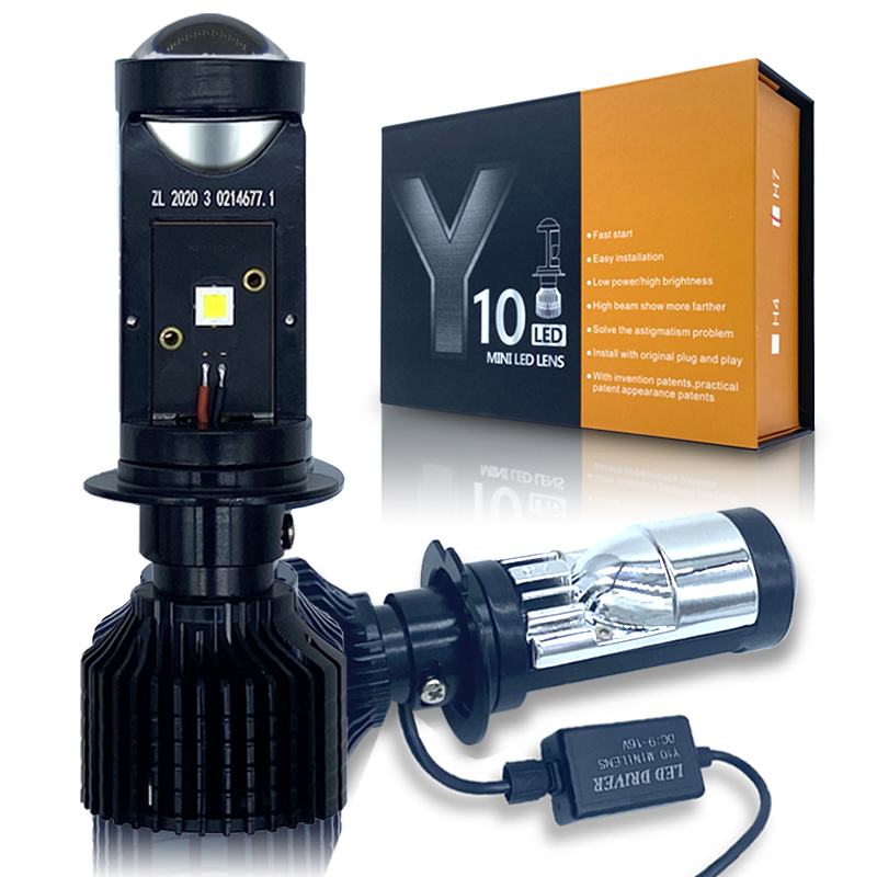 Laser Led Headlight Projector Lens - Canbus Lamp H4 H7 LED Y10
