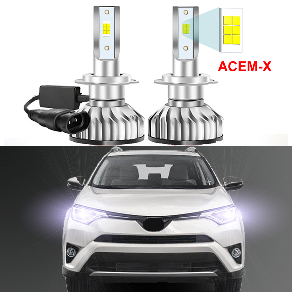 Led Headlight Bulb Canbus Error Free - 2 Stuks Voor Toyota RAV4 Rav
