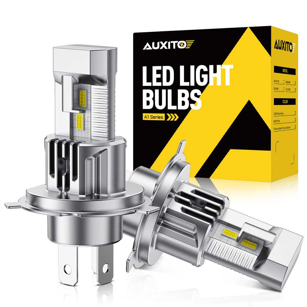 Led Headlight 6500K White 12000Lm - AUXITO 2 stuks H4 HB2 LED