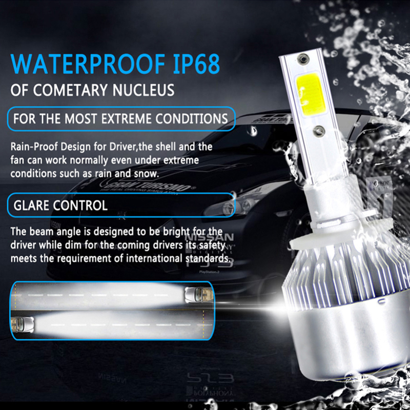 C6 Auto Haedlight LED H4 H7 H1 - Car Led Bulb H1 H3 H8 H11 recensie en prijs