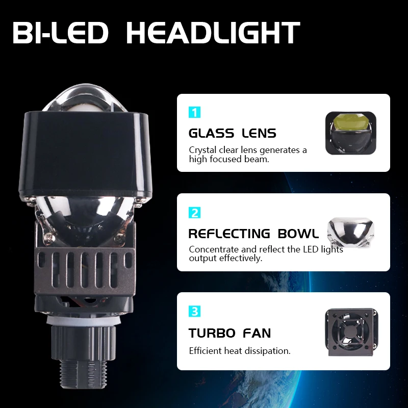 Sanvi Bi Led Module 1.5 Inch M - Car Led Headlight 9005 9006 recensie en prijs