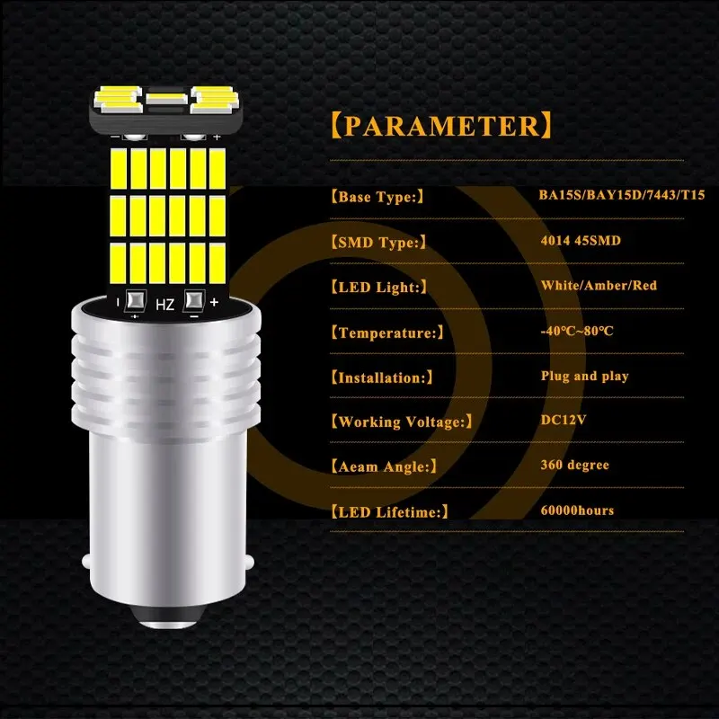 2 Stuks 1157 1156 Ba 15S P 21W - Led Tail Light Bulb Canbus recensie en prijs