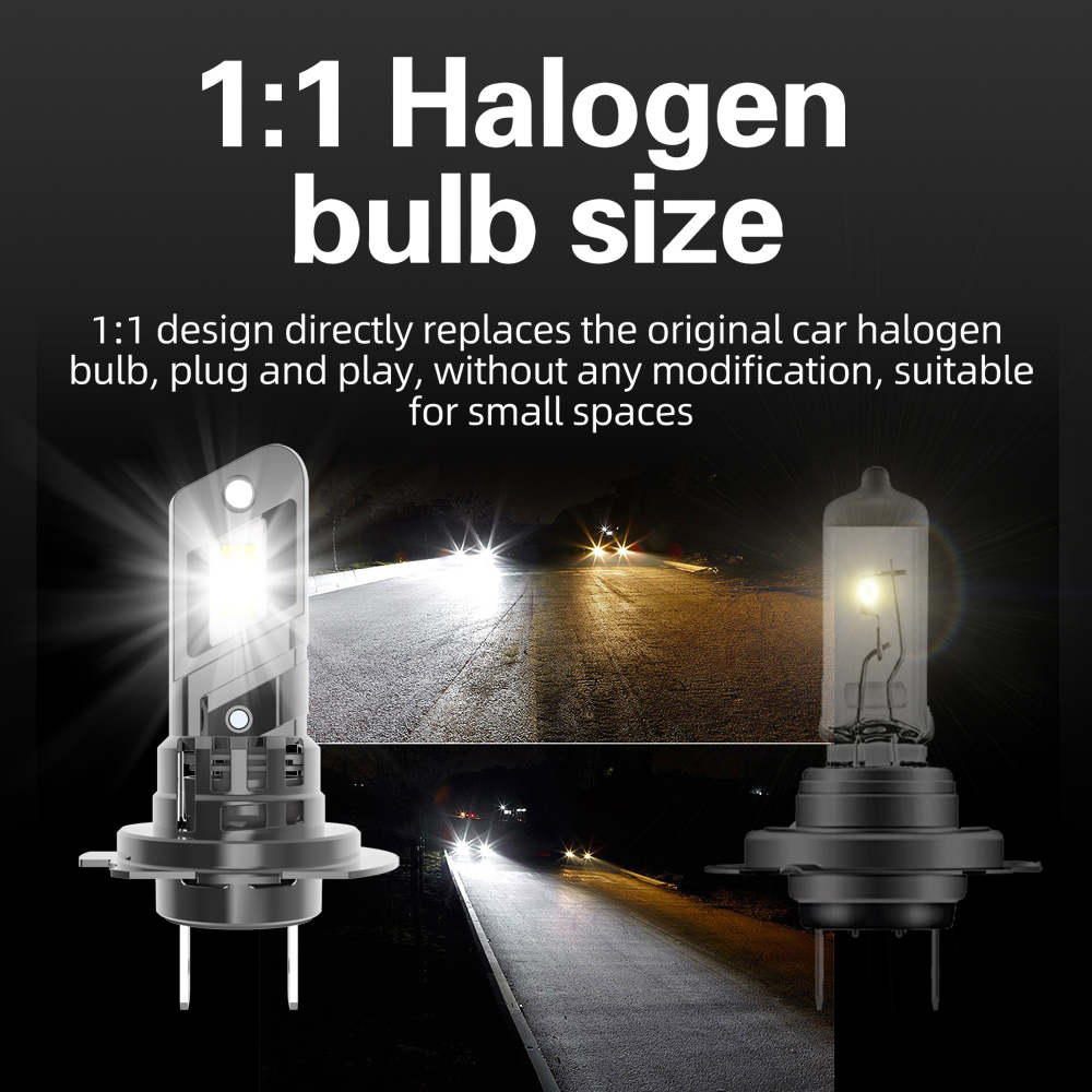 2x H7 Led Koplamp Canbus Geen  - Led Headlight Bulb Canbus Error Free recensie en prijs