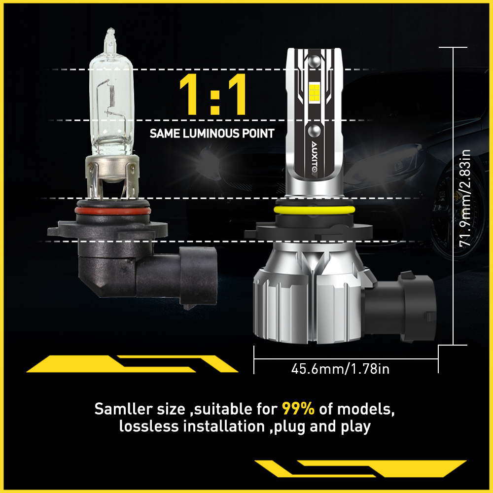 AUXITO 2 stuks 9006 HB4 H11 LE - Car Led Headlight 9005 9006 recensie en prijs