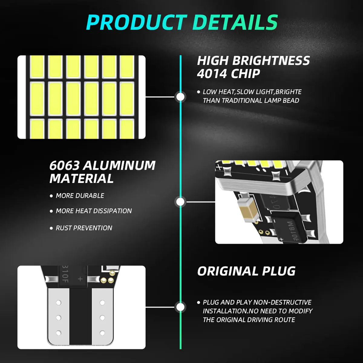 2PCS T15 W16W 921 912 LED-lamp - Led Tail Light Bulb Canbus recensie en prijs