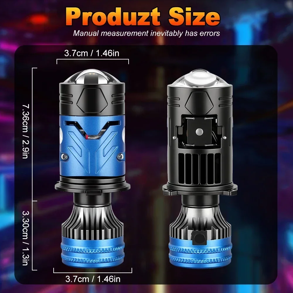 H4 LED-koplamp met projectorle - Led Headlight H4 Hi Lo 120W recensie en prijs
