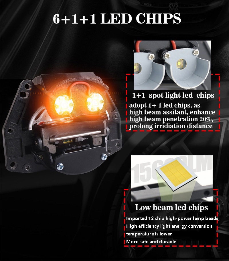 VAHID E20 2 stuks 3 inch Bi LE - Bi Led Projector Lens 3 Inch recensie en prijs