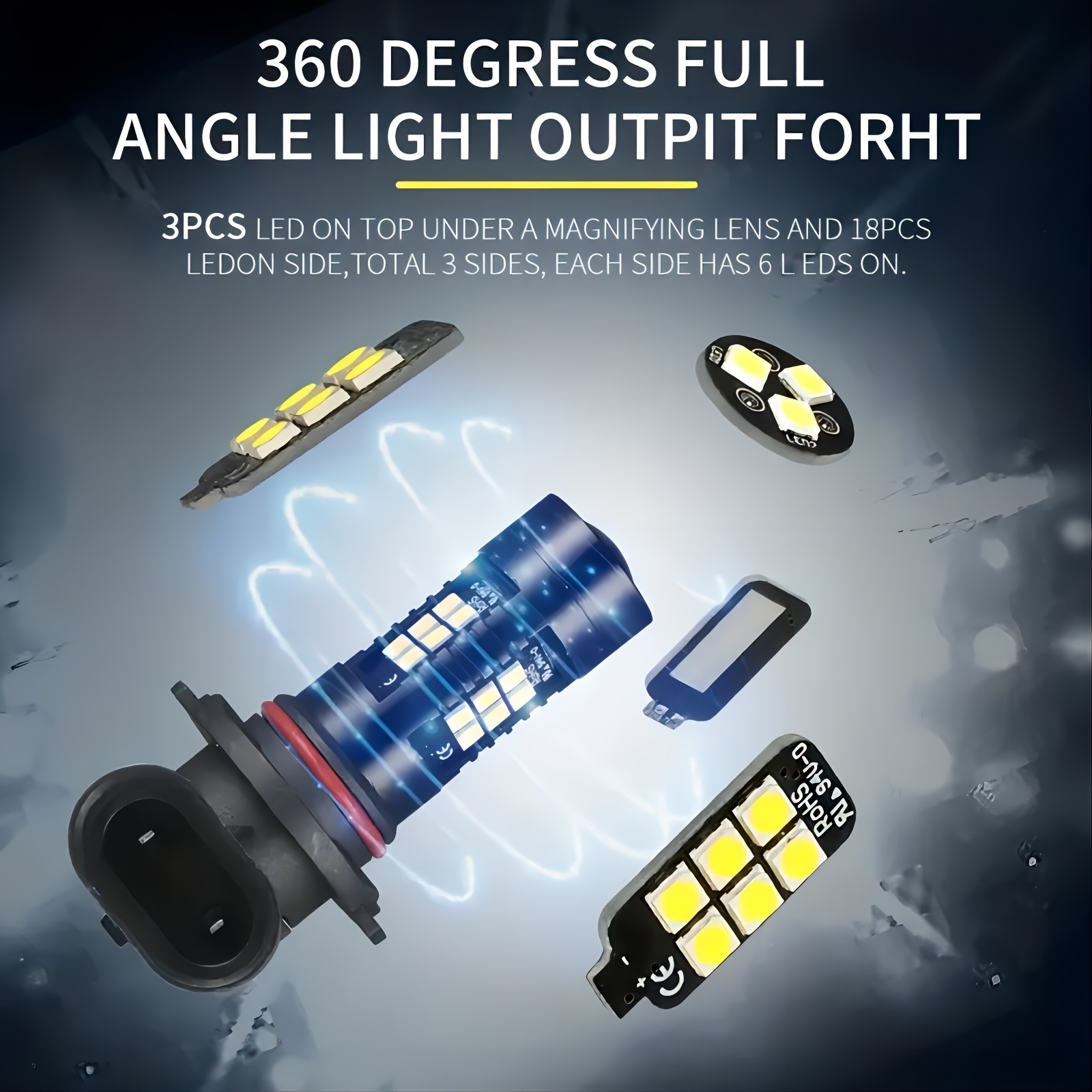 2 stks H10 9145 9140 9005 HB3  - Car Led Headlight 9005 9006 recensie en prijs