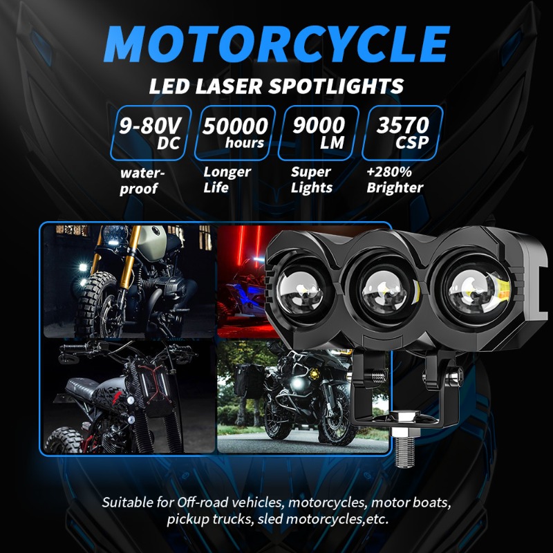 LED-motorfietsspot Owl Style W - Led Headlight 6500K White 12000Lm recensie en prijs
