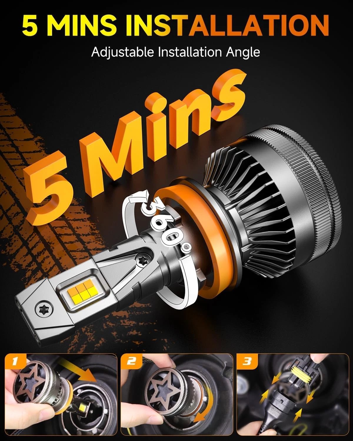 Termitor Smart H11/H8/H9/H16 L - Led Fog Light H11 3000K Yellow recensie en prijs