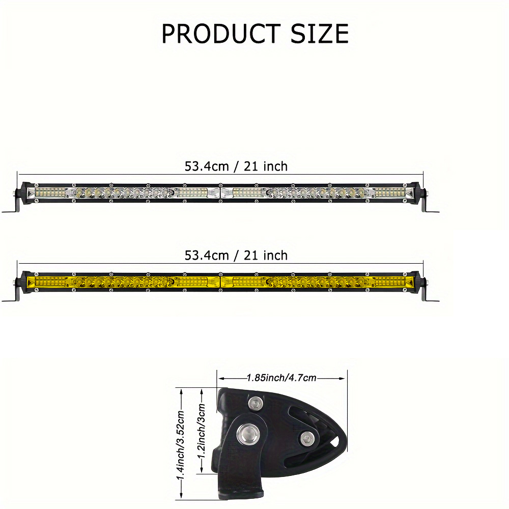 20 inch LED slanke enkelrijige - Led Work Light Bar 12 Inch Offroad recensie en prijs