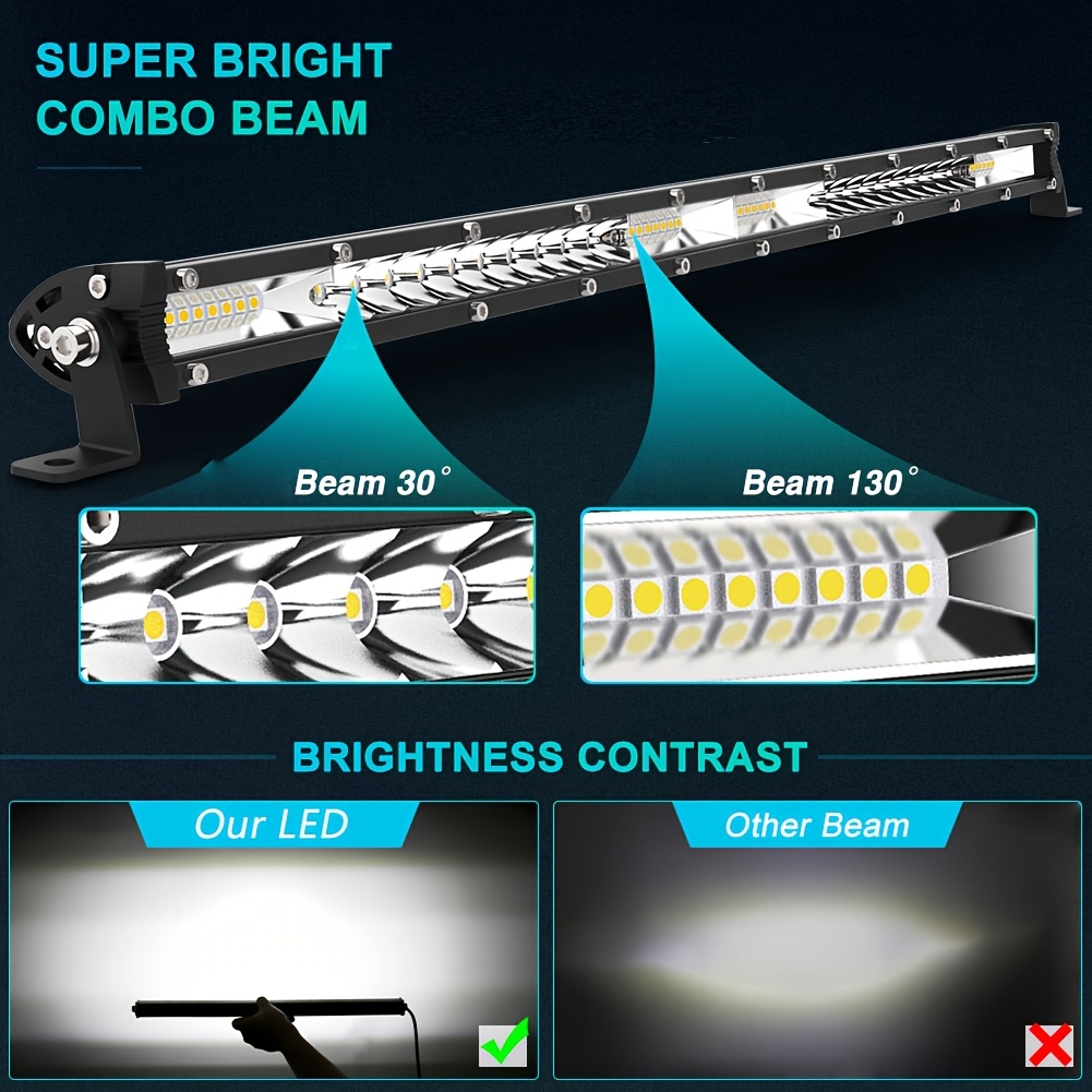 20 inch LED slanke enkelrijige - Led Work Light Bar 12 Inch Offroad recensie en prijs