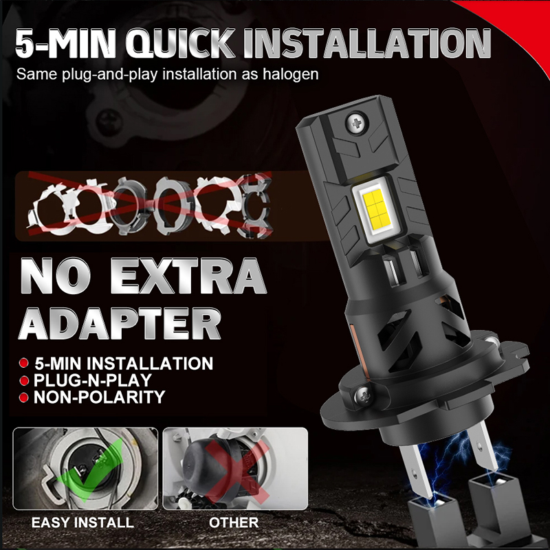 2 stuks H7 LED koplamplamp 100 - Led Headlight Bulb H7 20000Lm recensie en prijs