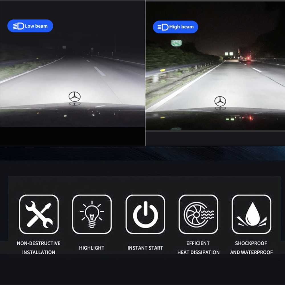 Infitary H7 H4 LED-autolampen, - Led Headlight 6500K White 12000Lm recensie en prijs