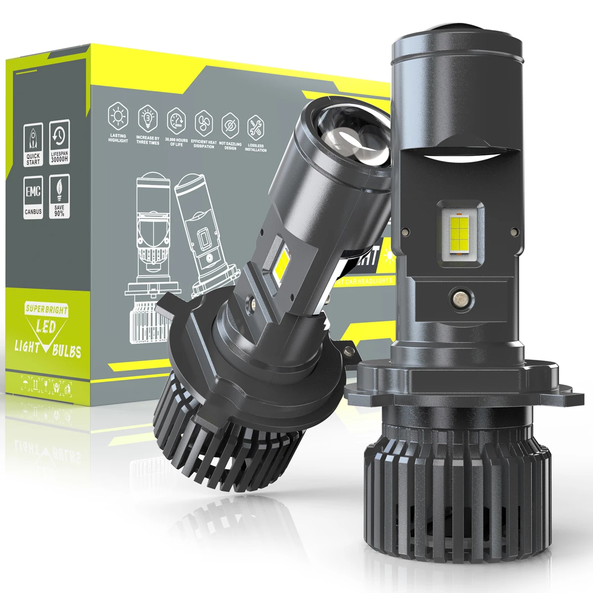 LED H4 Autokoplampen 120W CSP  - Led Headlight H4 Hi Lo 120W recensie en prijs