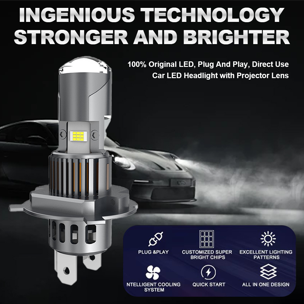H7 H4 LED Laserlens 1:1 Draadl - Laser Led Headlight Projector Lens recensie en prijs
