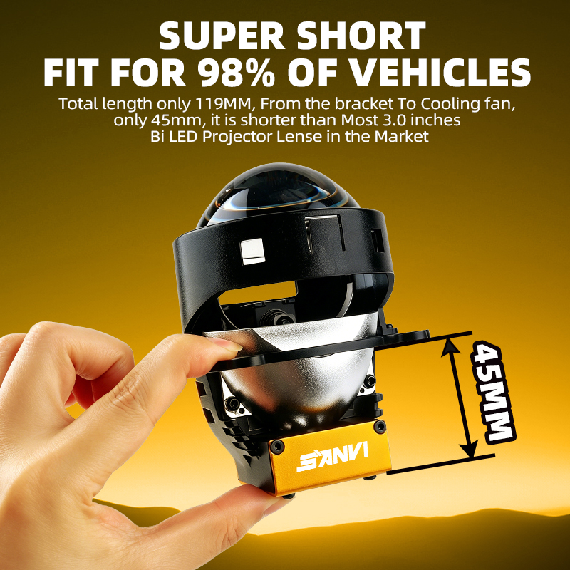 SANVI 6000K 3 inch A45 Bi LED  - Bi Led Projector Lens 3 Inch recensie en prijs