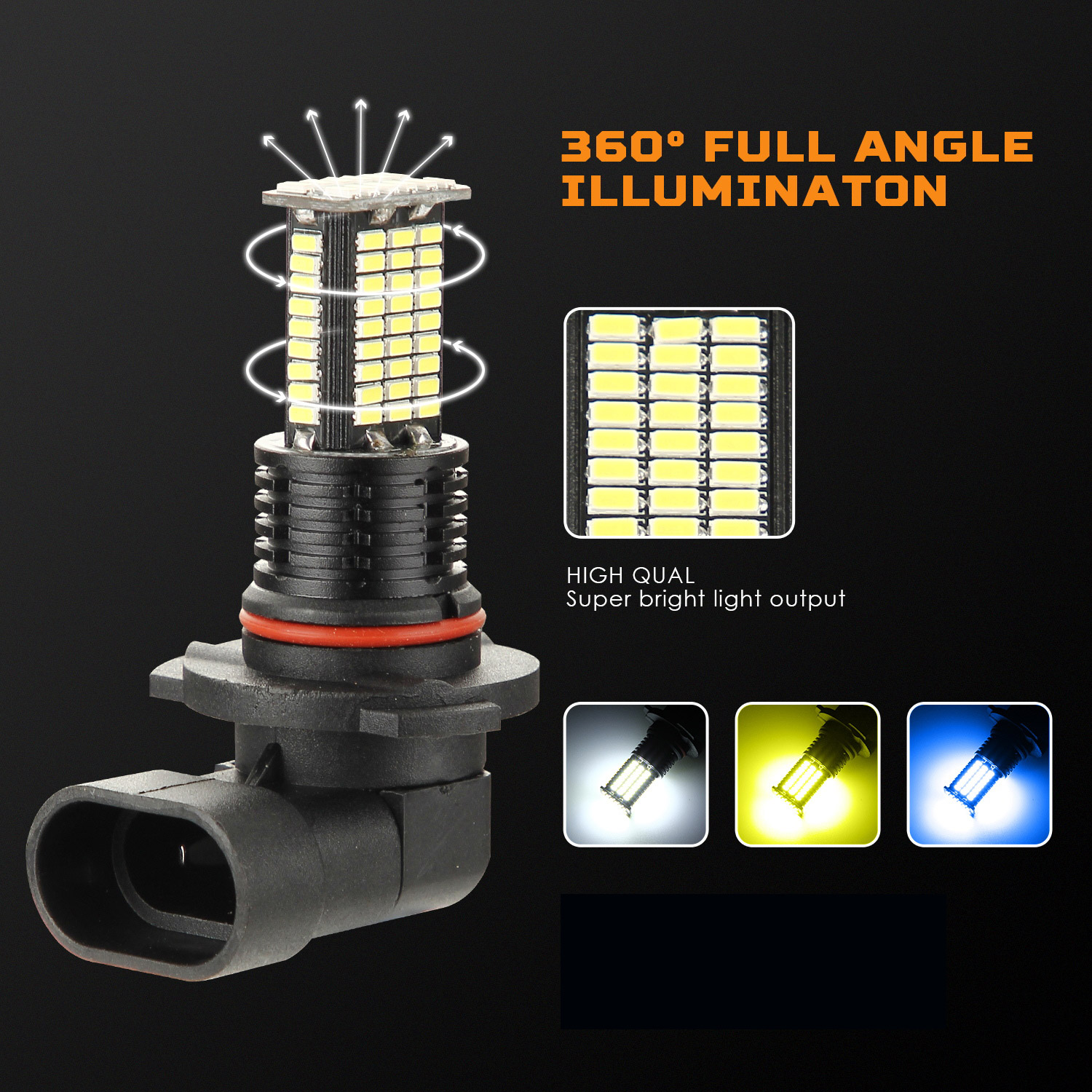 H8 Led H7 H11 Led Mistlampen H - Led Fog Light H11 3000K Yellow recensie en prijs