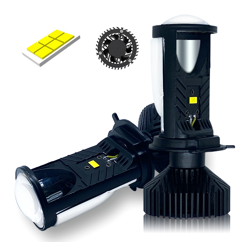 2 STKS Y6 H4 LED Lens Projecto - Led Headlight H4 Hi Lo 120W recensie en prijs
