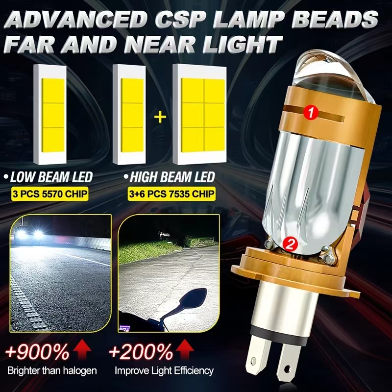 CAMOTO Bi LED-lensprojector H4 - Motorcycle Led Headlight Bulb H4 recensie en prijs