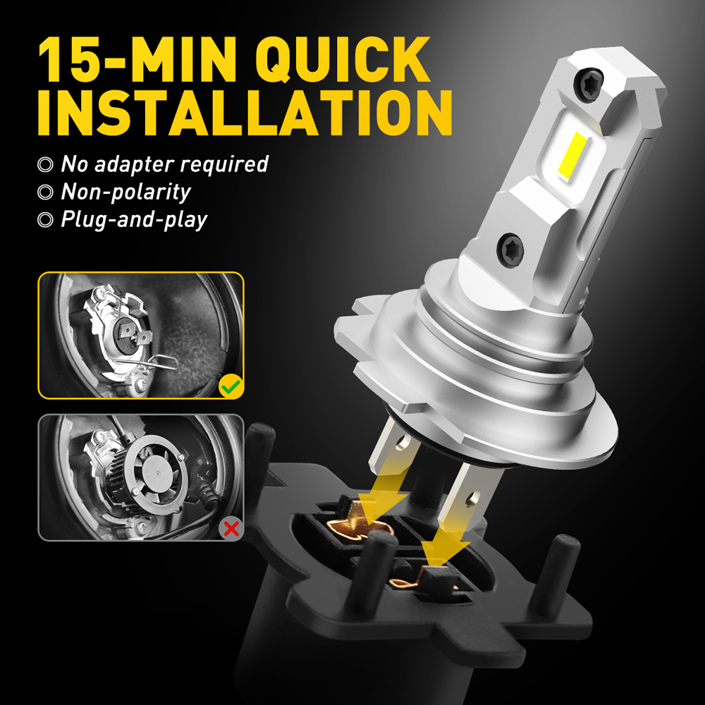 AUXITO 2 stuks 12000Lm CSP-chi - Led Headlight 6500K White 12000Lm recensie en prijs