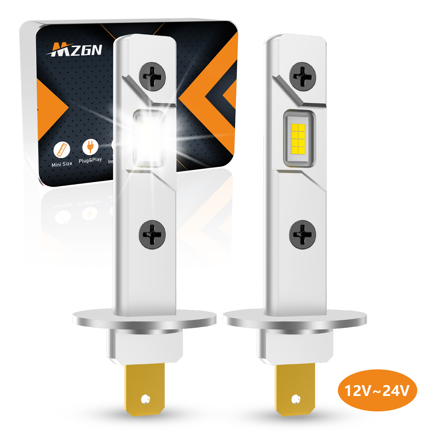 Mzgn 2Pcs 12000lm H1 Led Kopla - Led Headlight 6500K White 12000Lm recensie en prijs