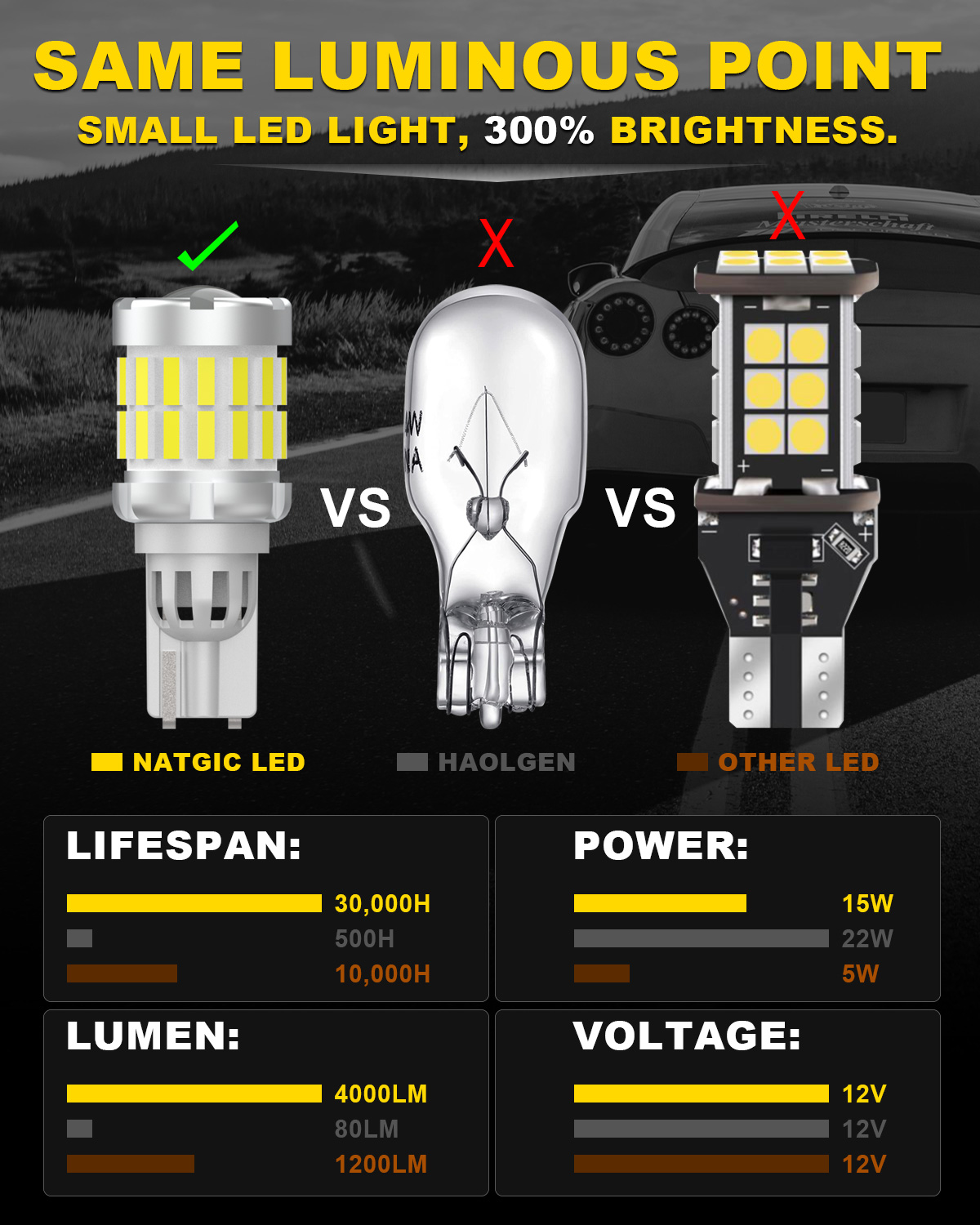 2x 2000LM Canbus T15 T16 LED A - Led Tail Light Bulb Canbus recensie en prijs