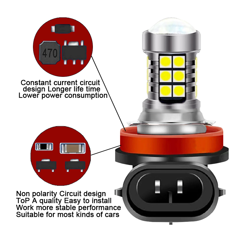 2 stuks H8 H11 H16 HB4 9006 HB - Led Fog Light H11 3000K Yellow recensie en prijs