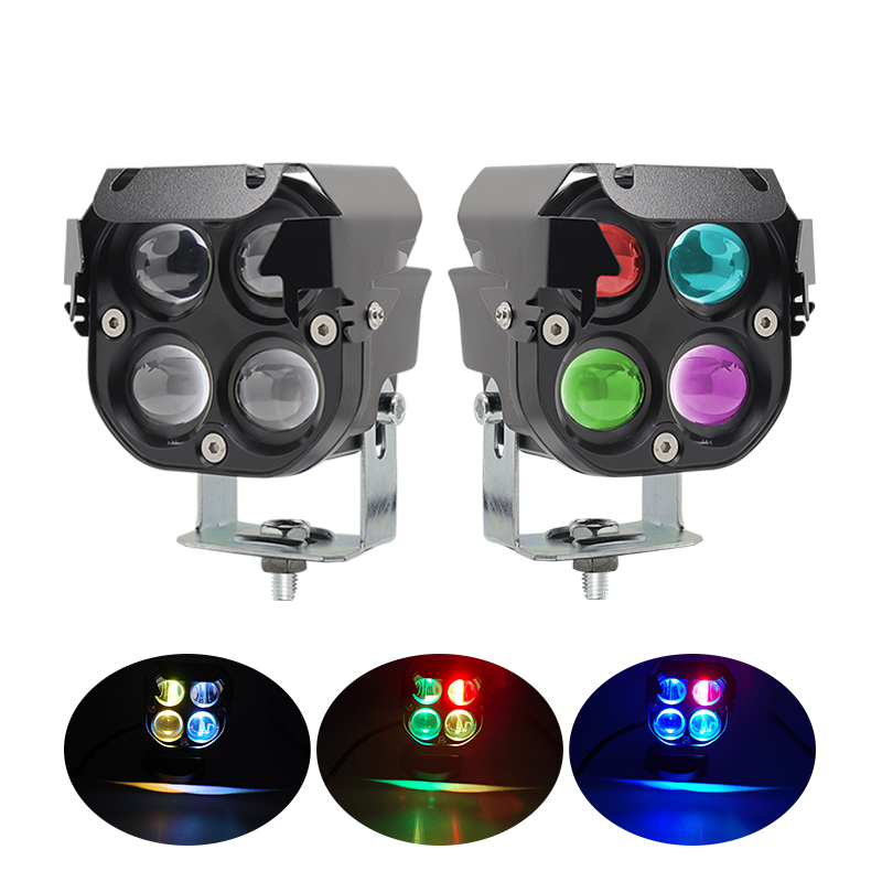 2 STKS 3 Inch 4 RGB Led Werksp - Led Work Light Bar 12 Inch Offroad recensie en prijs