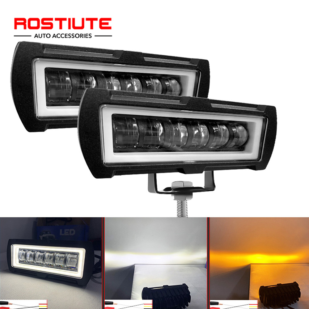 5 Inch Wit Amber Auto Werklamp - Led Work Light Bar 12 Inch Offroad recensie en prijs