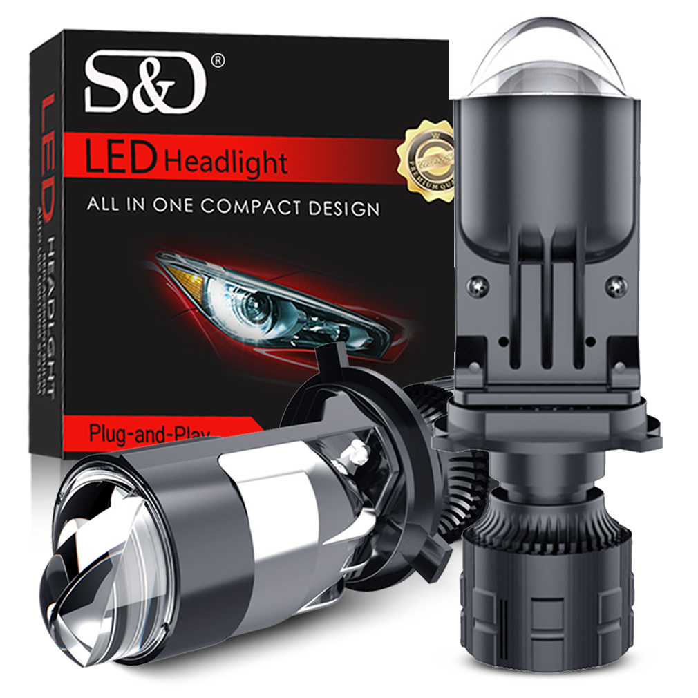 2 Stuks 120W H4 Led Mini Proje - Led Headlight H4 Hi Lo 120W recensie en prijs