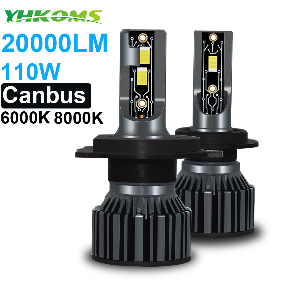 YHKOMS Autolichten Canbus H4 L - Led Headlight Bulb H7 20000Lm recensie en prijs