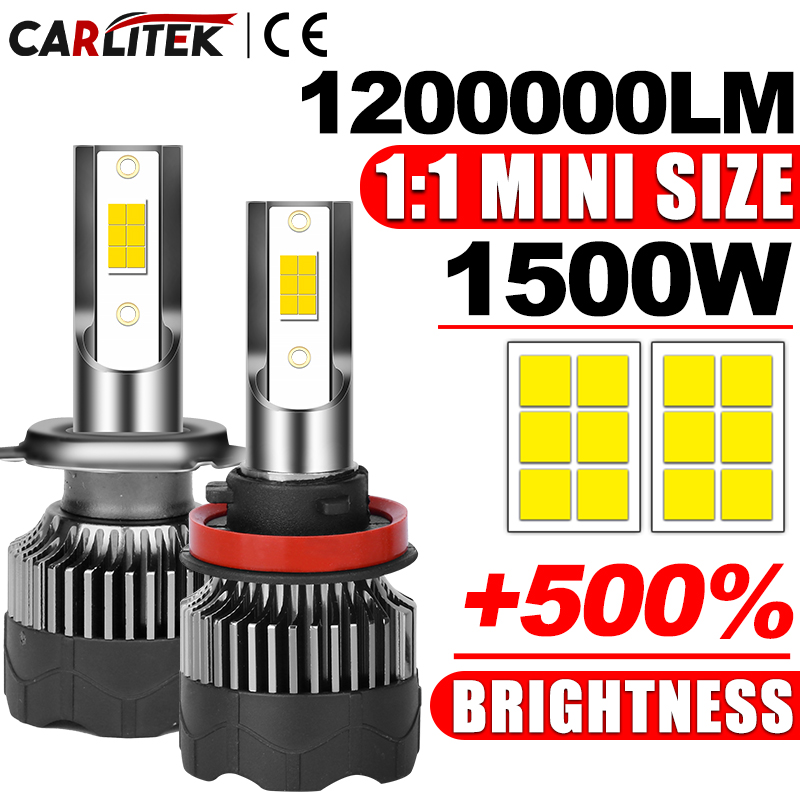 1200000lm 1500W 3570 CSP Chip  - Car Led Bulb H1 H3 H8 H11 recensie en prijs