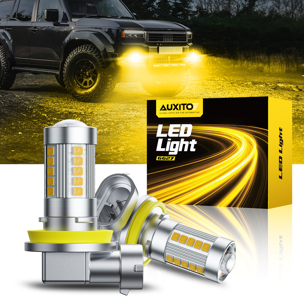 AUXITO 6G27 Mistlamp H8 H9 H11 - Led Fog Light H11 3000K Yellow recensie en prijs