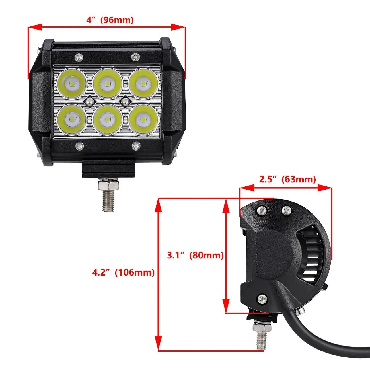 4 Inch 18W 3030 Led-Werklichtb - Led Work Light Bar 12 Inch Offroad recensie en prijs