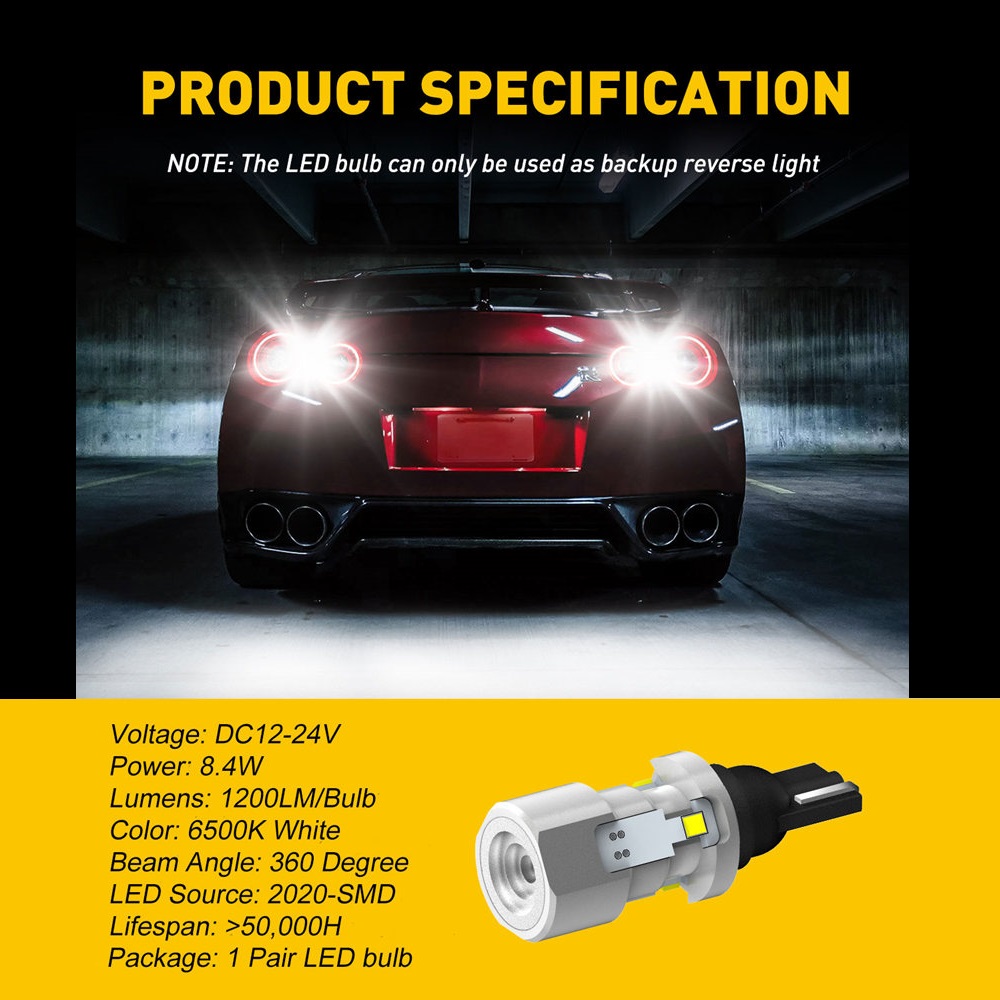 AUXITO 2 Stuks 1200Lm T15 LED  - Led Tail Light Bulb Canbus recensie en prijs